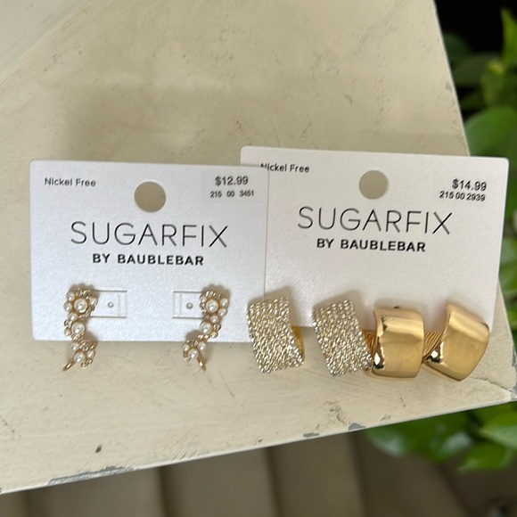 BaubleBar Jewelry - SUGARFIX by Baublebar Earring Bundle NWT